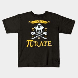 Pi rate Pirate Math Kids T-Shirt